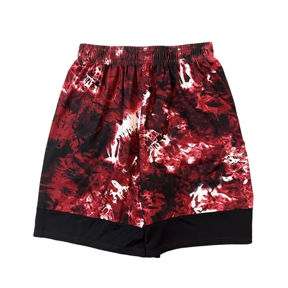 Under Armour Mens Size Small Training Red Black White Athletic Loose Fit Shorts - Picture 2 of 14